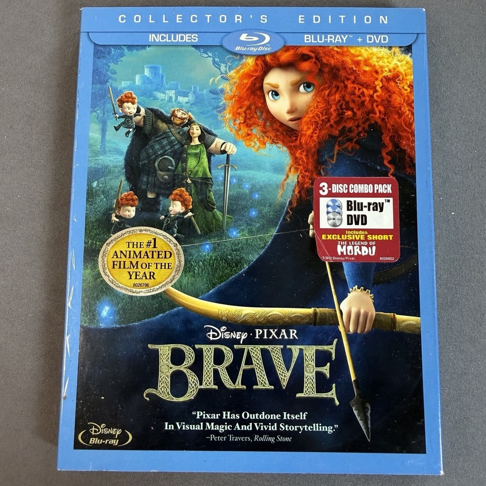 Brave (Three-Disc Collector's Edition: Blu-ray / DVD) With Slipcover